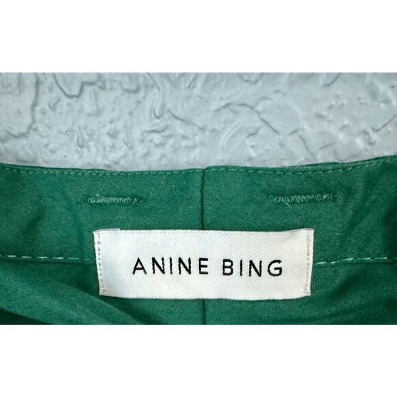 Anine Bing Classic Pants Emerald Green - Picture 11 of 13